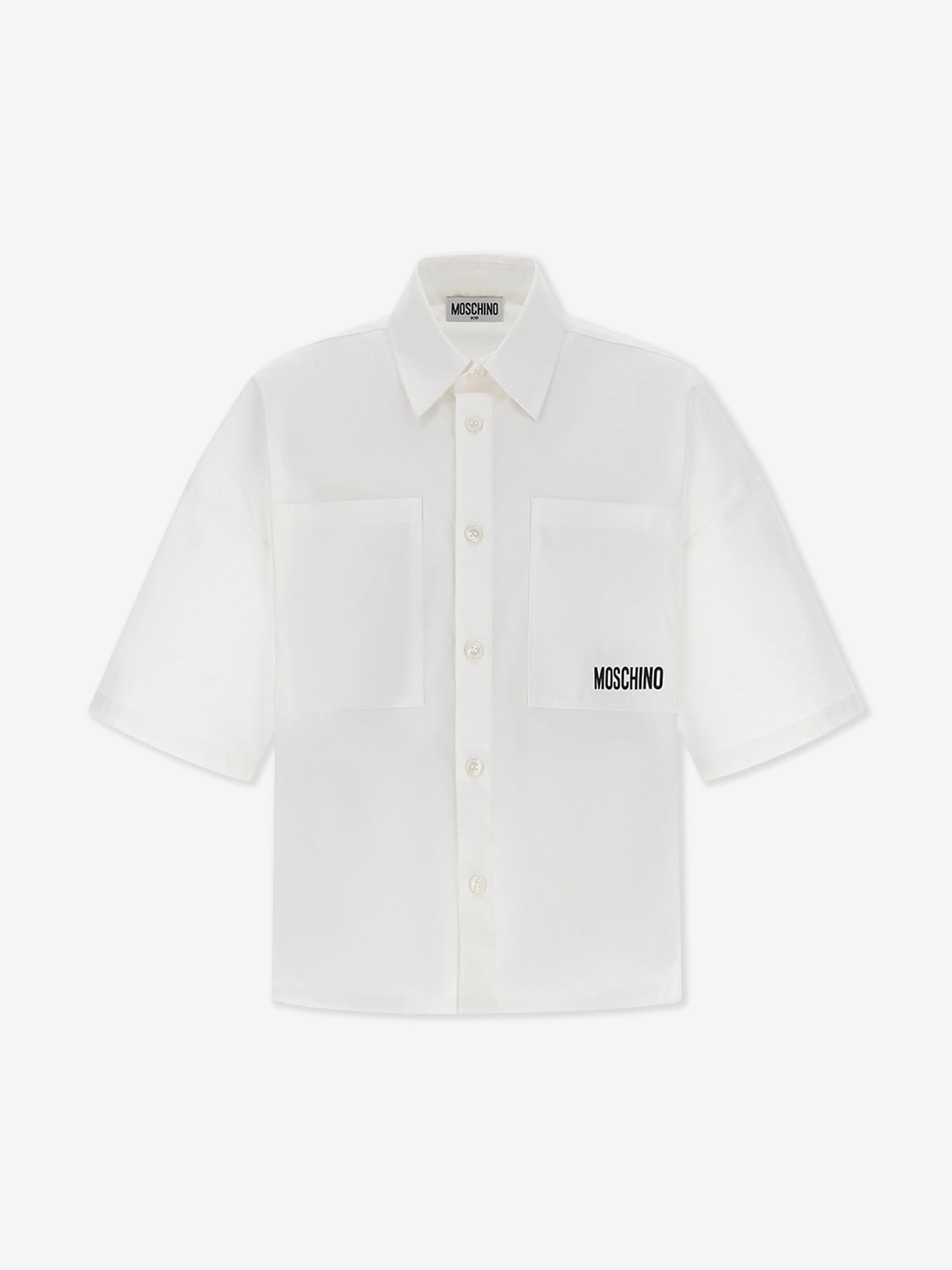 Jungen Teddybär Logo T-Shirt in Weiß
