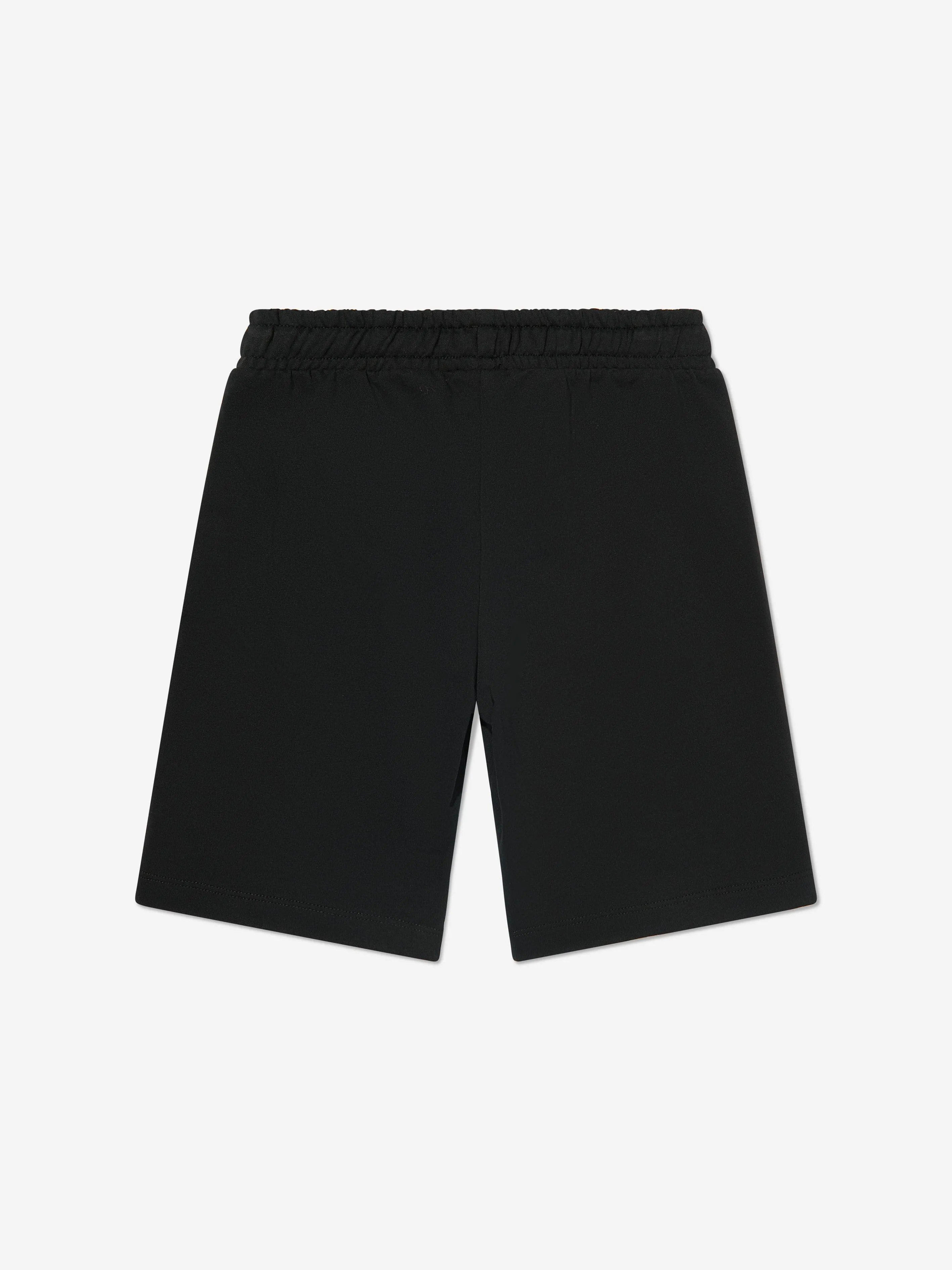 Jungen Teddybär Logo Shorts in Schwarz