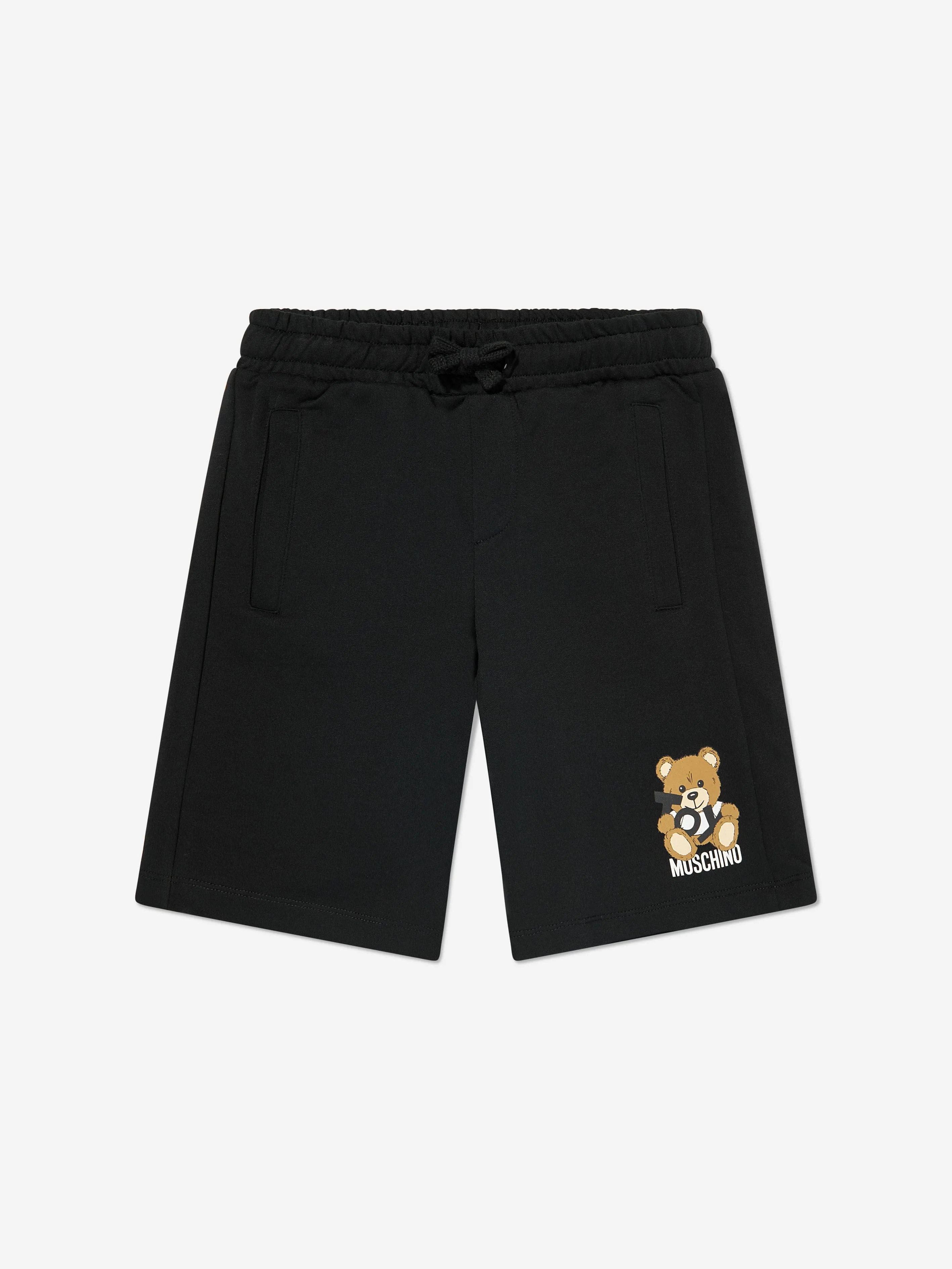 Jungen Teddybär Logo Shorts in Schwarz