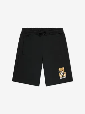 Jungen Teddybär Logo Shorts in Schwarz