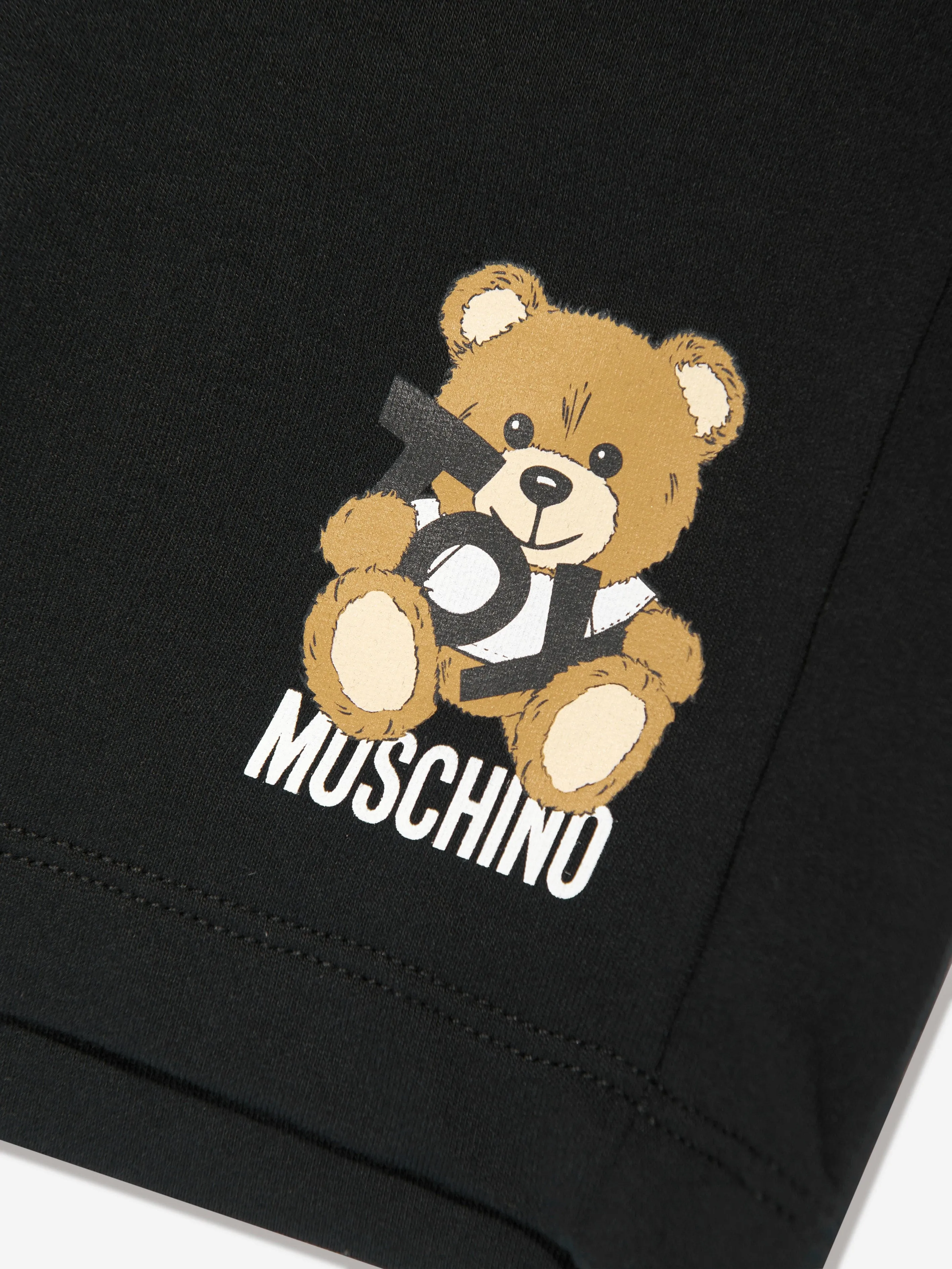 Jungen Teddybär Logo Shorts in Schwarz