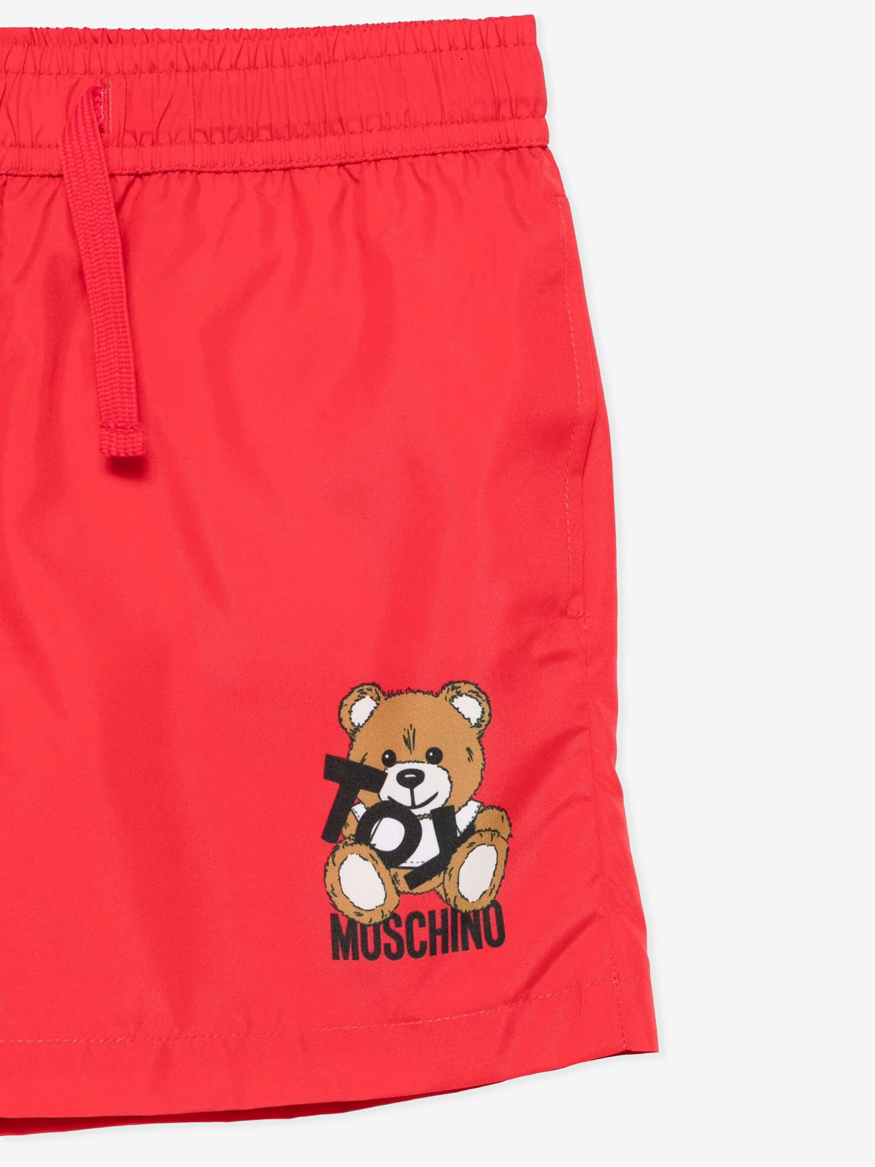 Rote Badehose für Jungen mit Teddybär-Logo