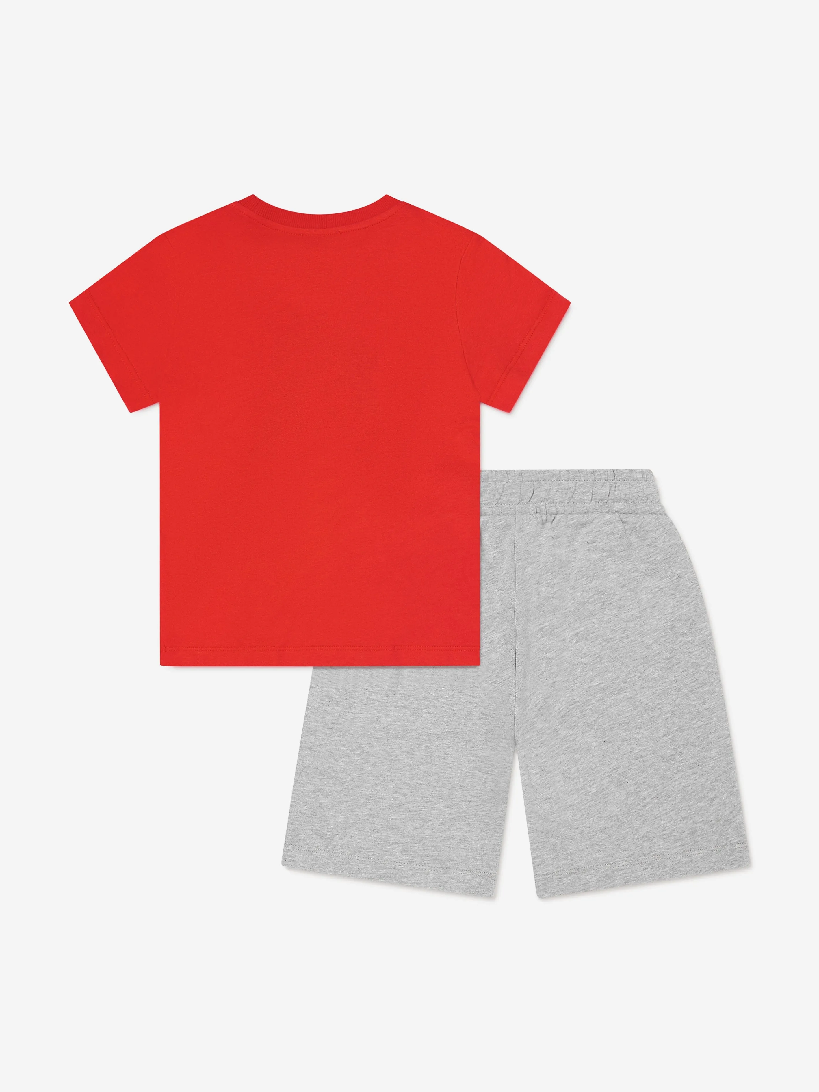 Jungen Teddybär Kurzarm-Set in Rot
