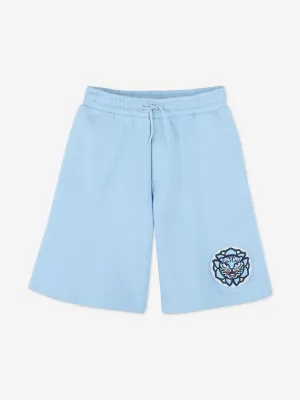 Jungen Tiger Bermuda Shorts in Blau