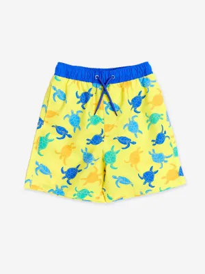 Jungen Turtle Beach Shorts in Gelb (UPF50 )