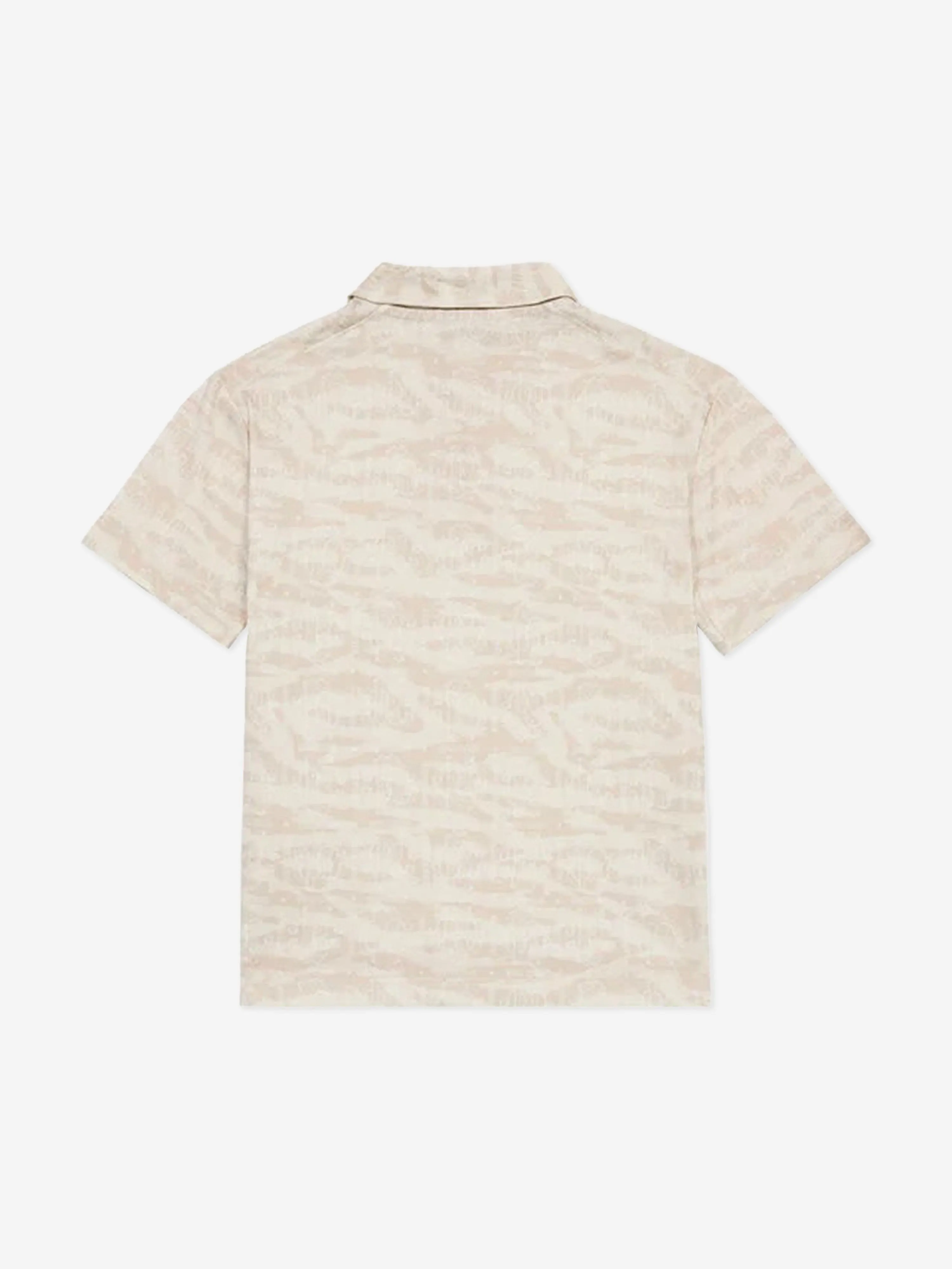Jungen Zebra-Print Polo-Shirt in Beige
