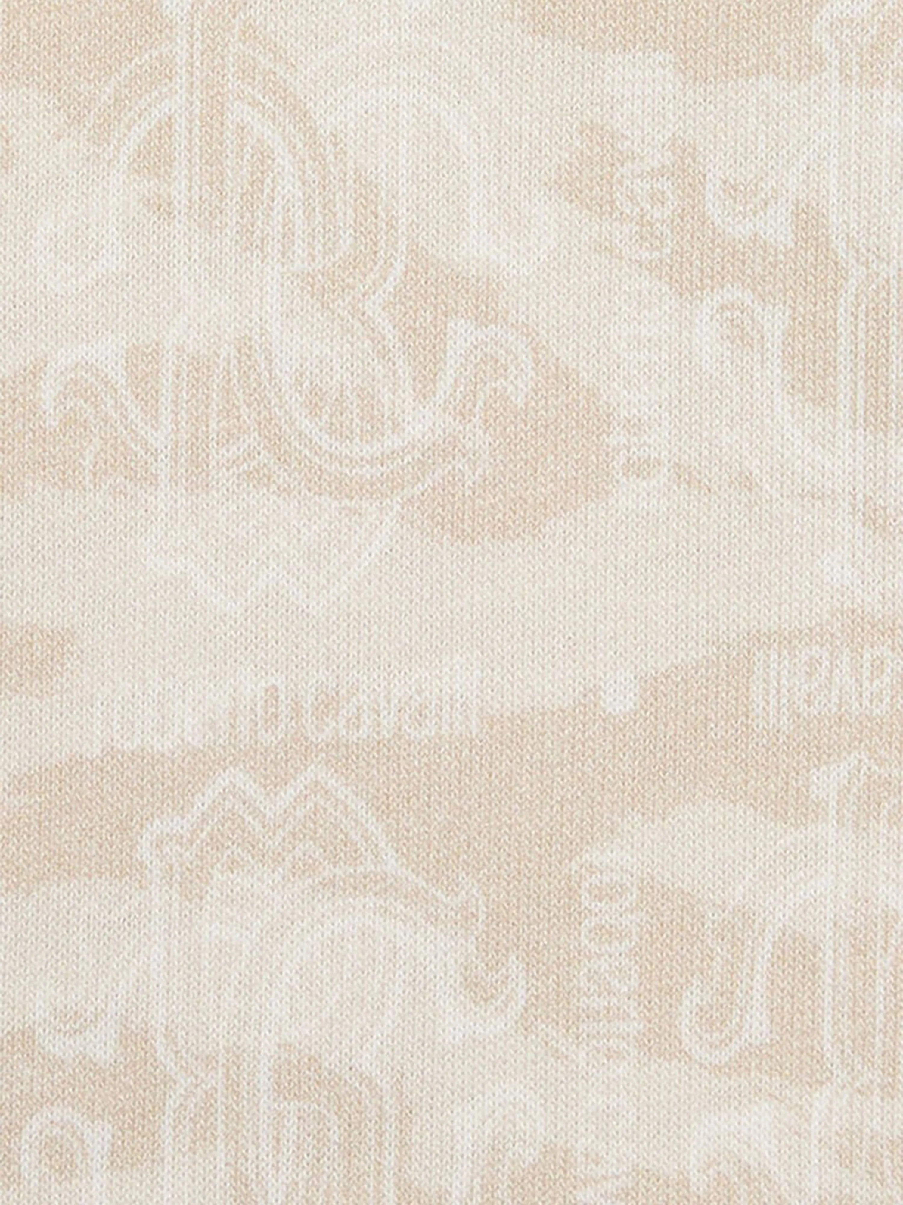 Jungen Zebra-Print Polo-Shirt in Beige