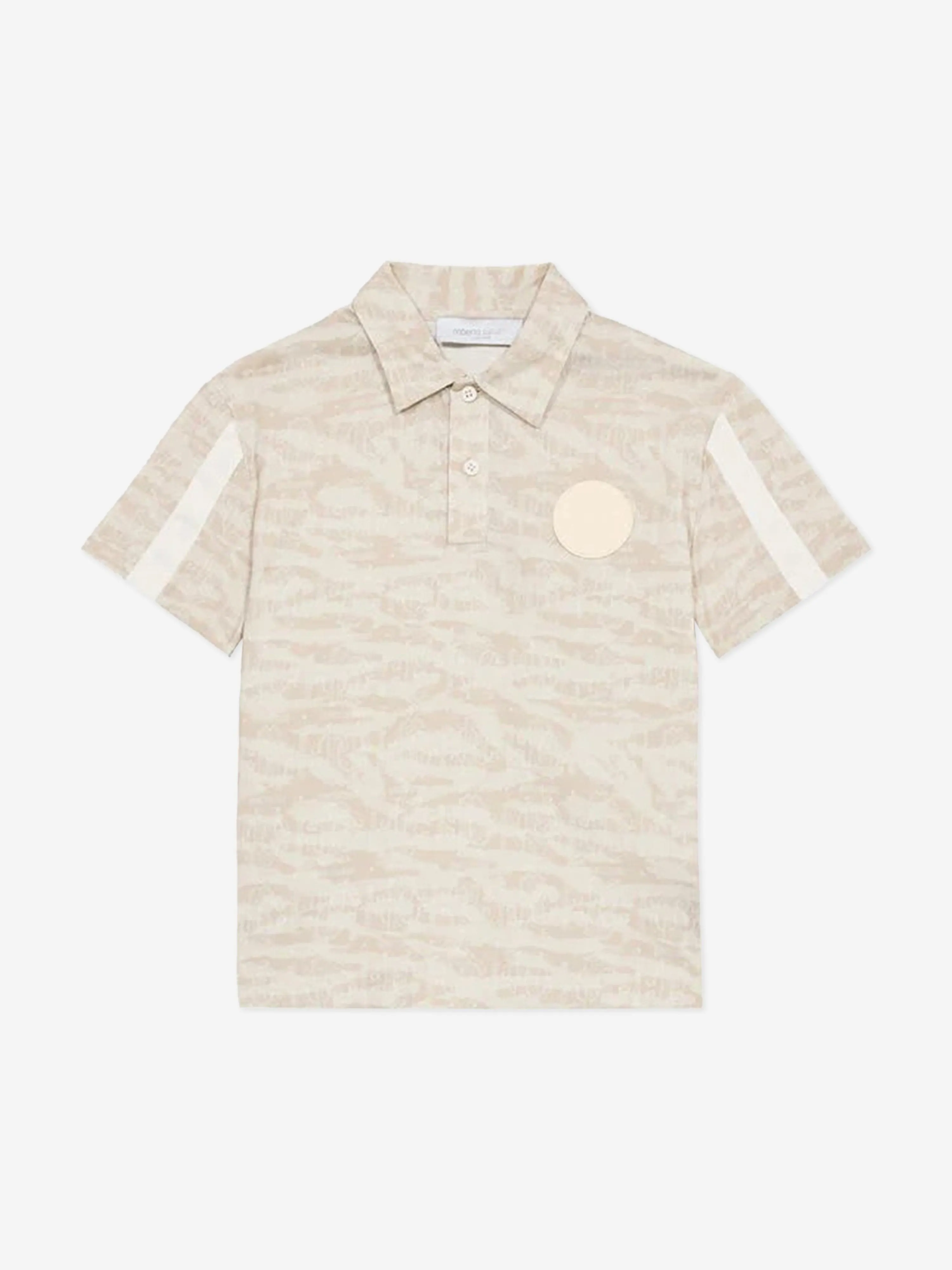 Jungen Zebra-Print Polo-Shirt in Beige