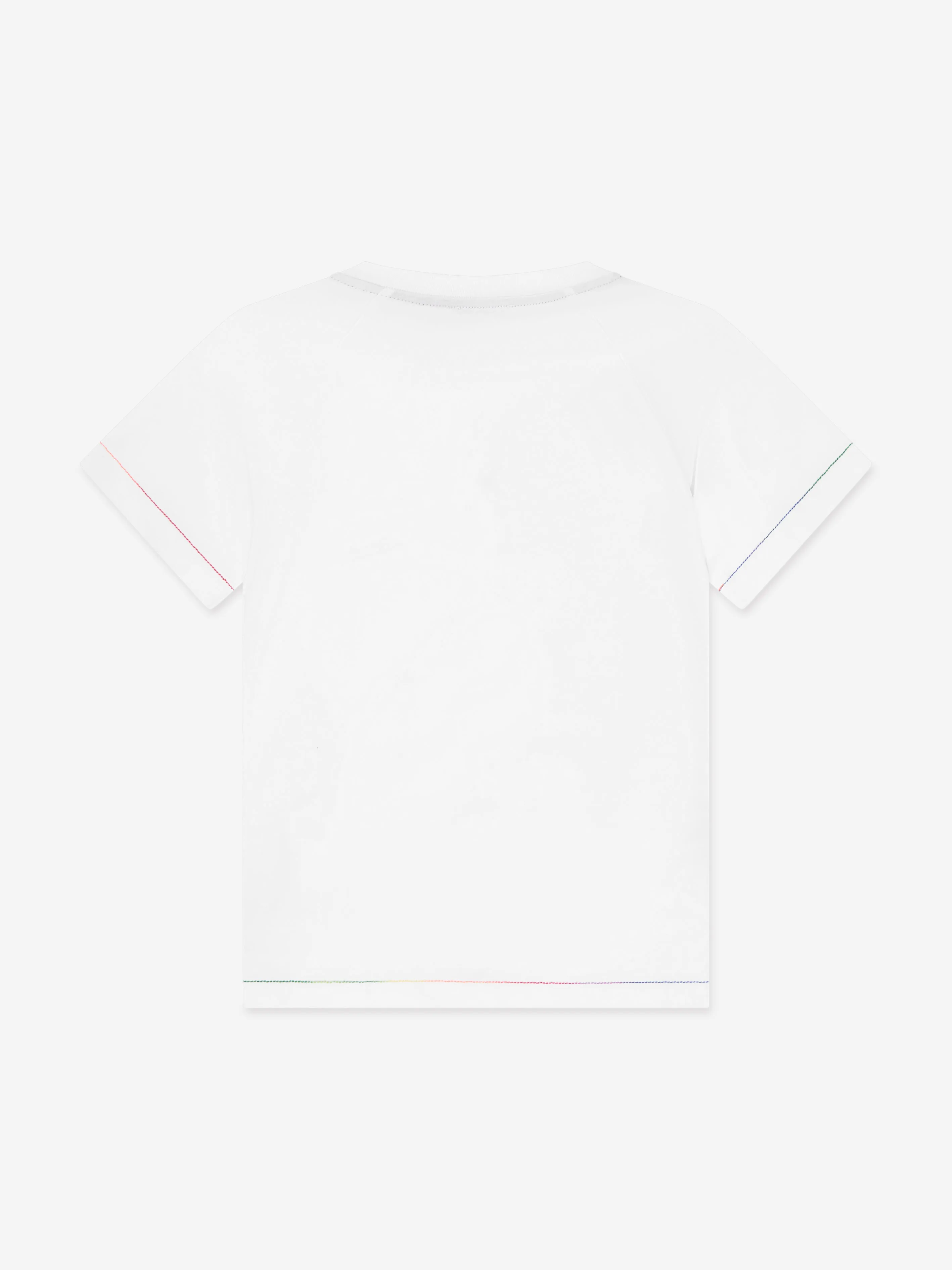 Jungen Zickzack-Logo T-Shirt in Weiß
