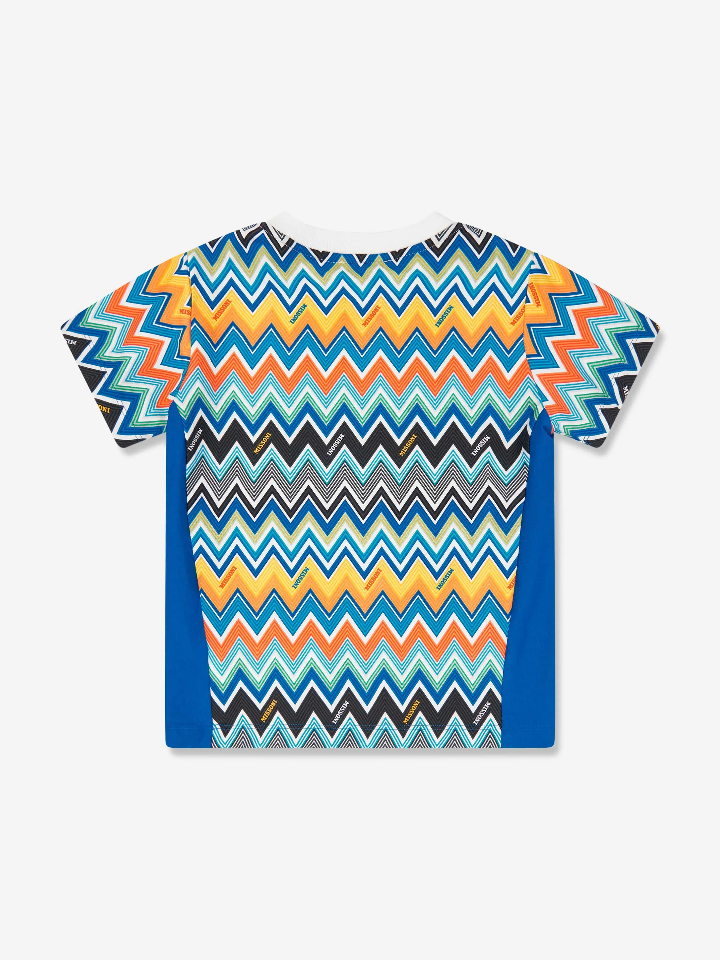 Jungen Zickzack-Druck T-Shirt in Blau