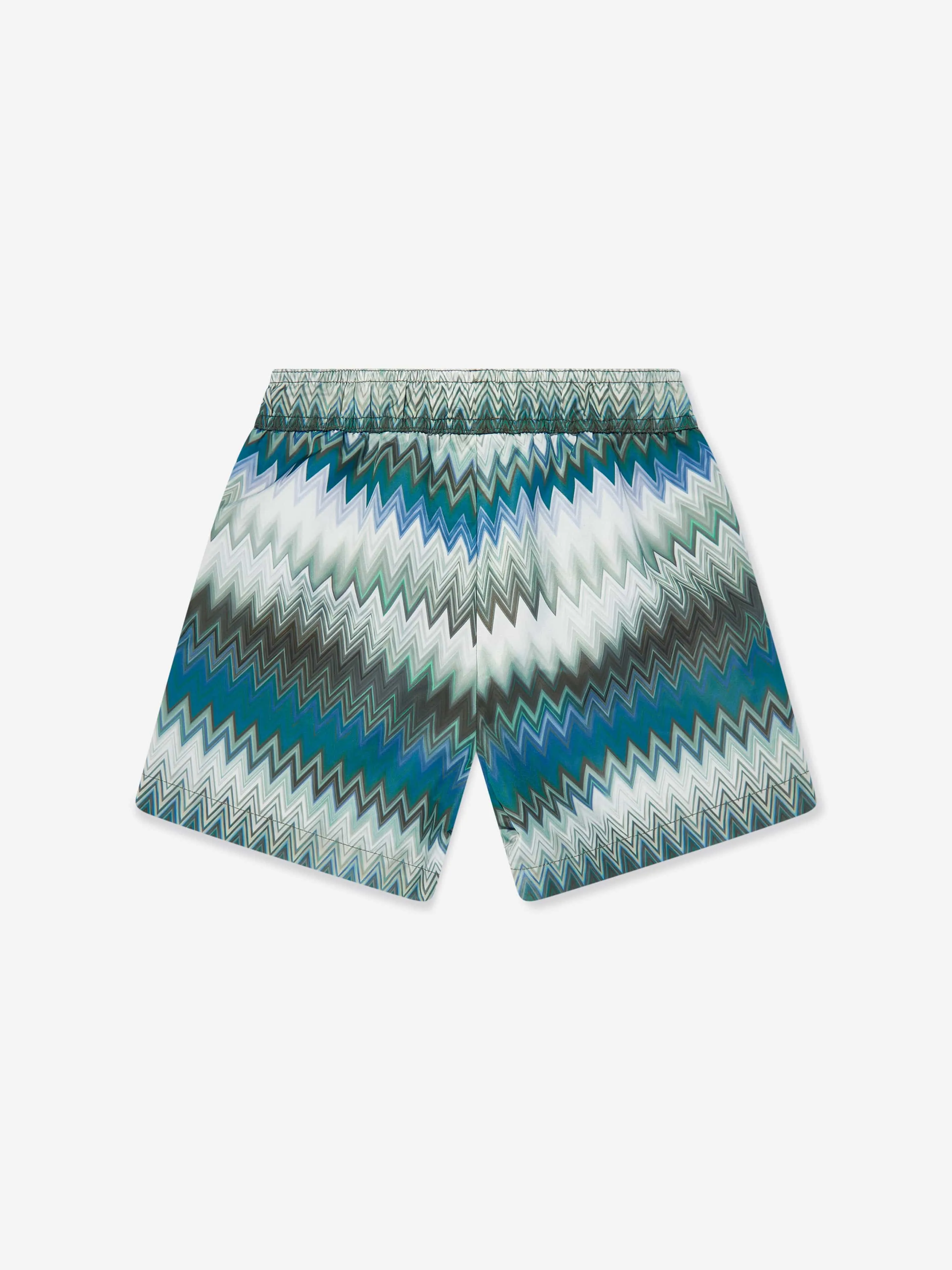 Jungen Zickzack Badeshorts in Grün