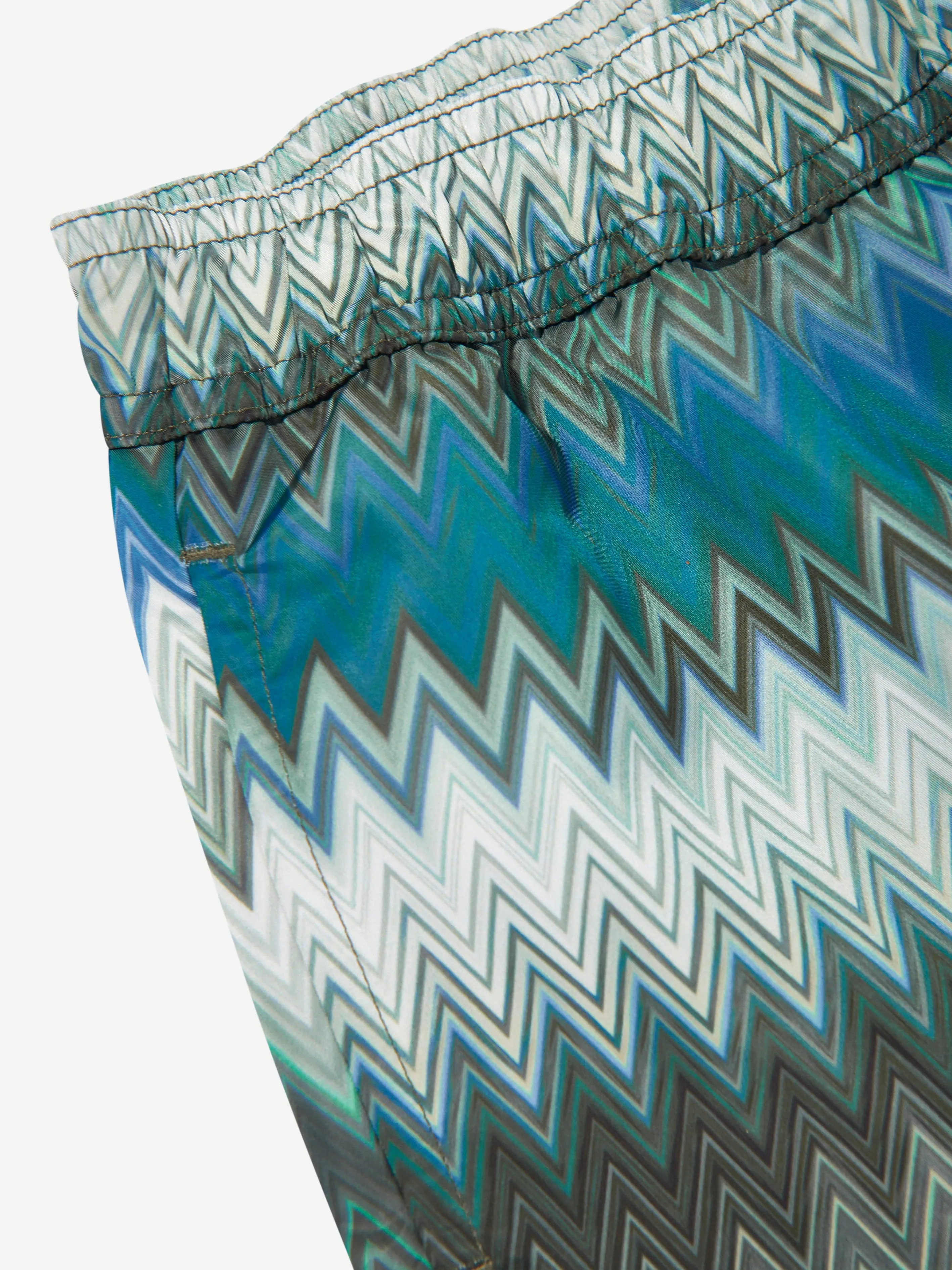 Jungen Zickzack Badeshorts in Grün