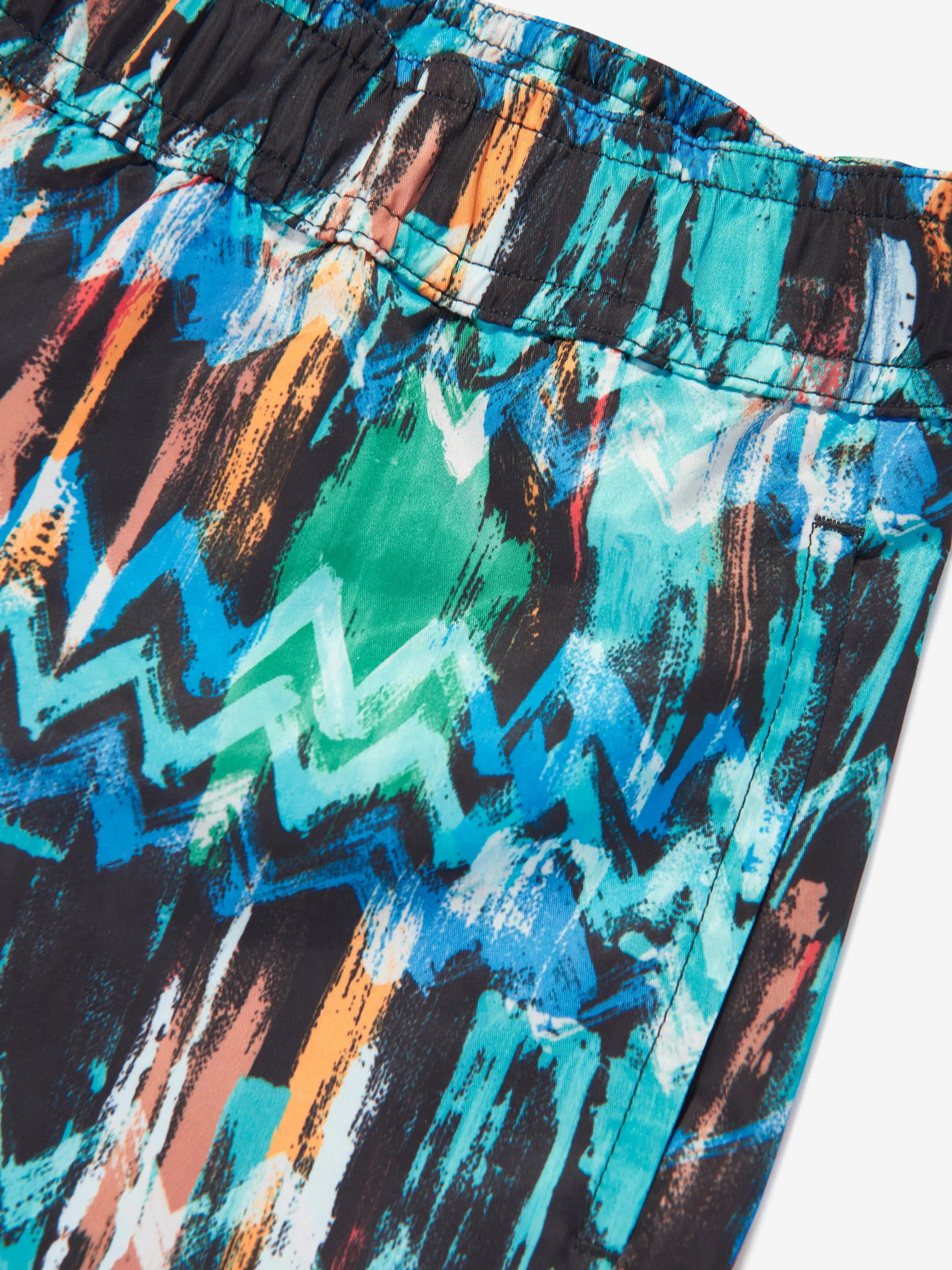 Jungen Zickzack Badeshorts in Mehrfarbig