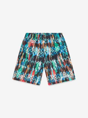 Jungen Zickzack Badeshorts in Mehrfarbig