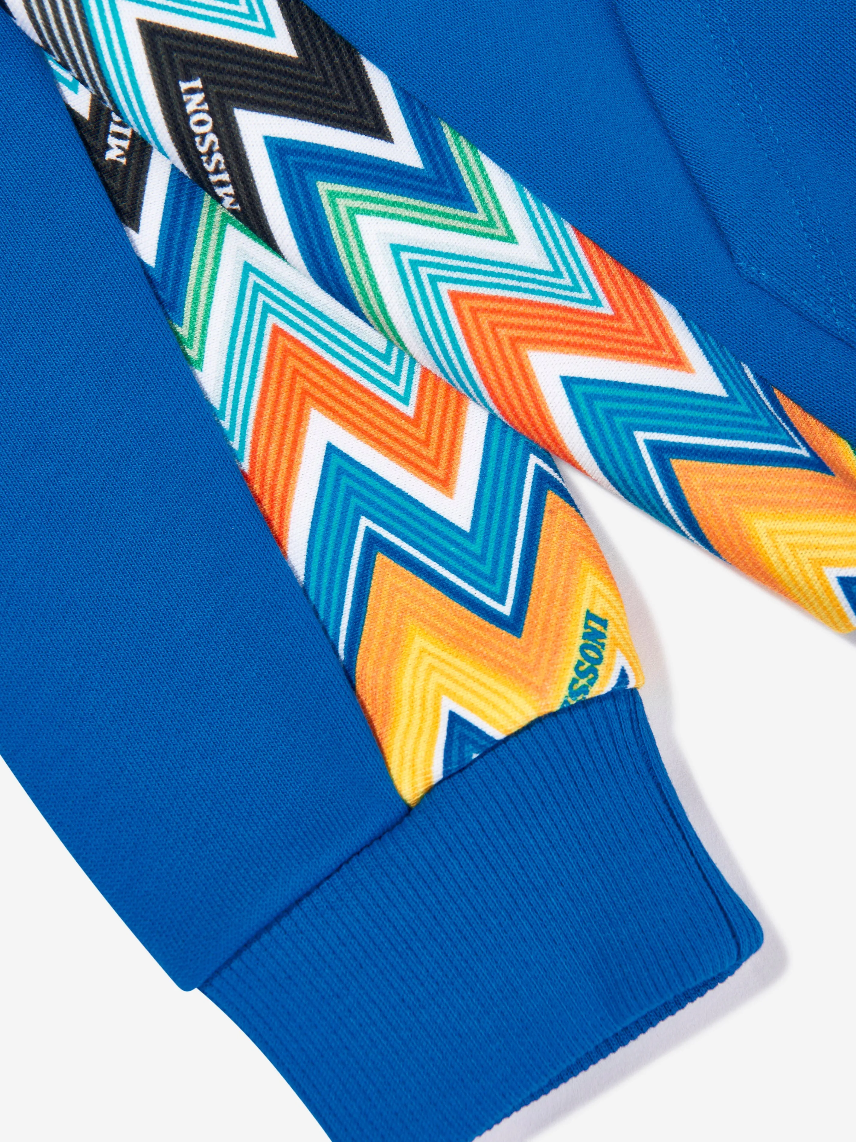 Jungen Zickzack Reißverschluss Top in Blau