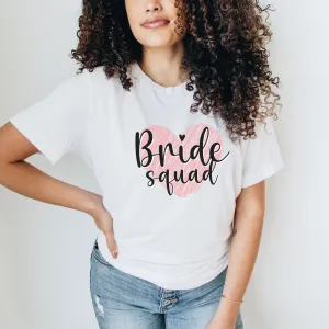 Bride Squad Heart Matching T-Shirts maternity dresses promo