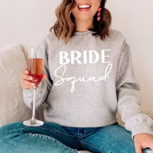 Bride Squad Heather Grey Sweatshirt mum jeans promo