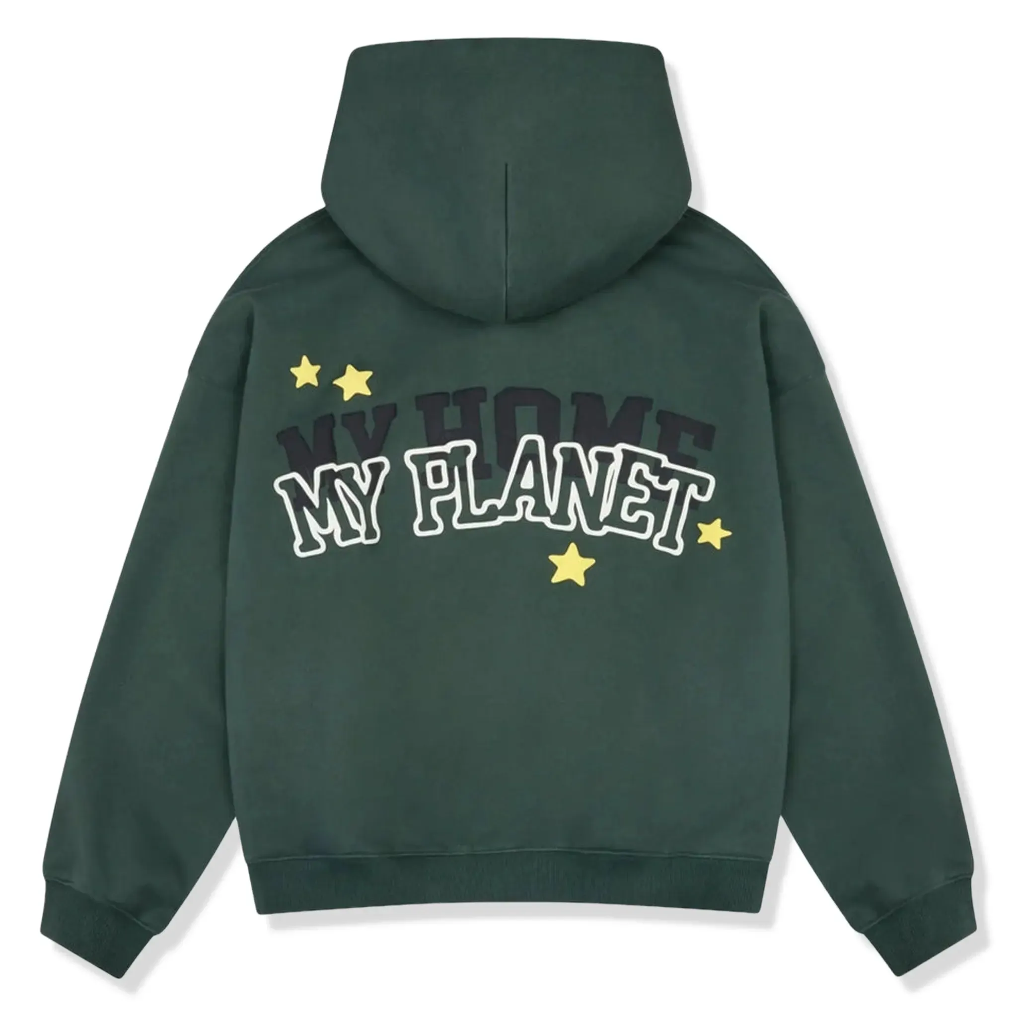 Broken Planet Mein Planet Smaragdgrüne Zip-Up Kapuzenjacke Broken Planet Kleidung