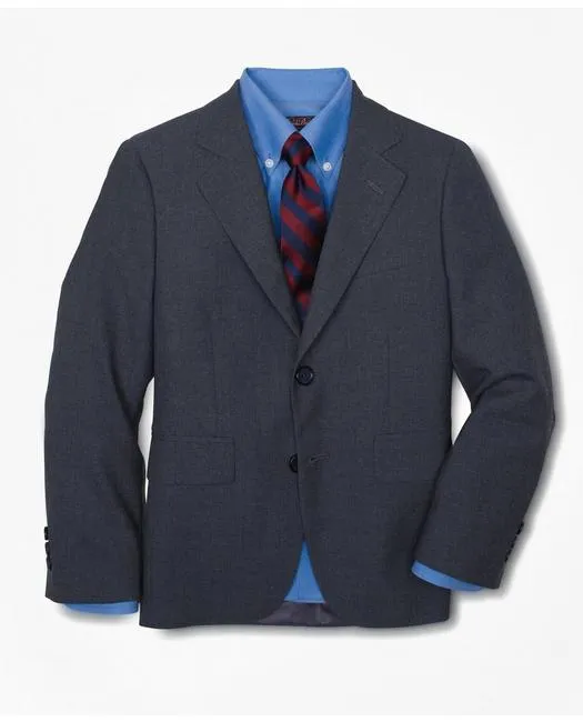Brooks Boys Junior Zweiknopf-Wolljacke Grau Brooks Brothers