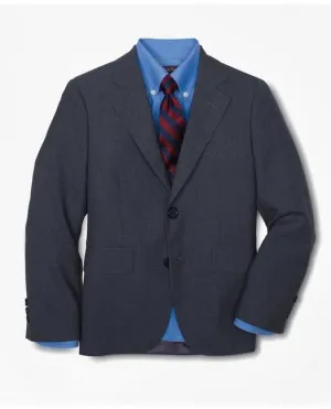 Brooks Boys Junior Zweiknopf-Wolljacke Grau Brooks Brothers