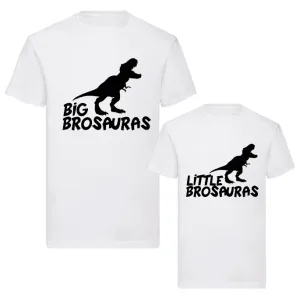 Brosauras Matching White Crew T-Shirts (MRK X) boys outfits online store