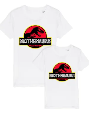 Brother-Saurus Matching White Tees boys outfits online store
