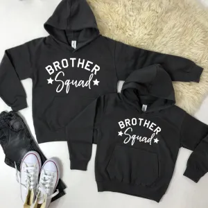 Brother Squad Star Hoodies Storm Grey (1-13 Years) (MRK X) boys outfits online store