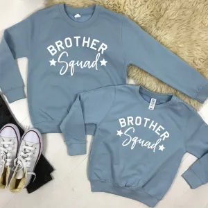 Brother Squad Star Sweatshirts Sky Blue (3-13 Years) (MRK X) boys outfits online store