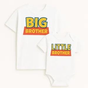 Brothers Toys Matching T-Shirt & Babygrow White cheap baby clothes online