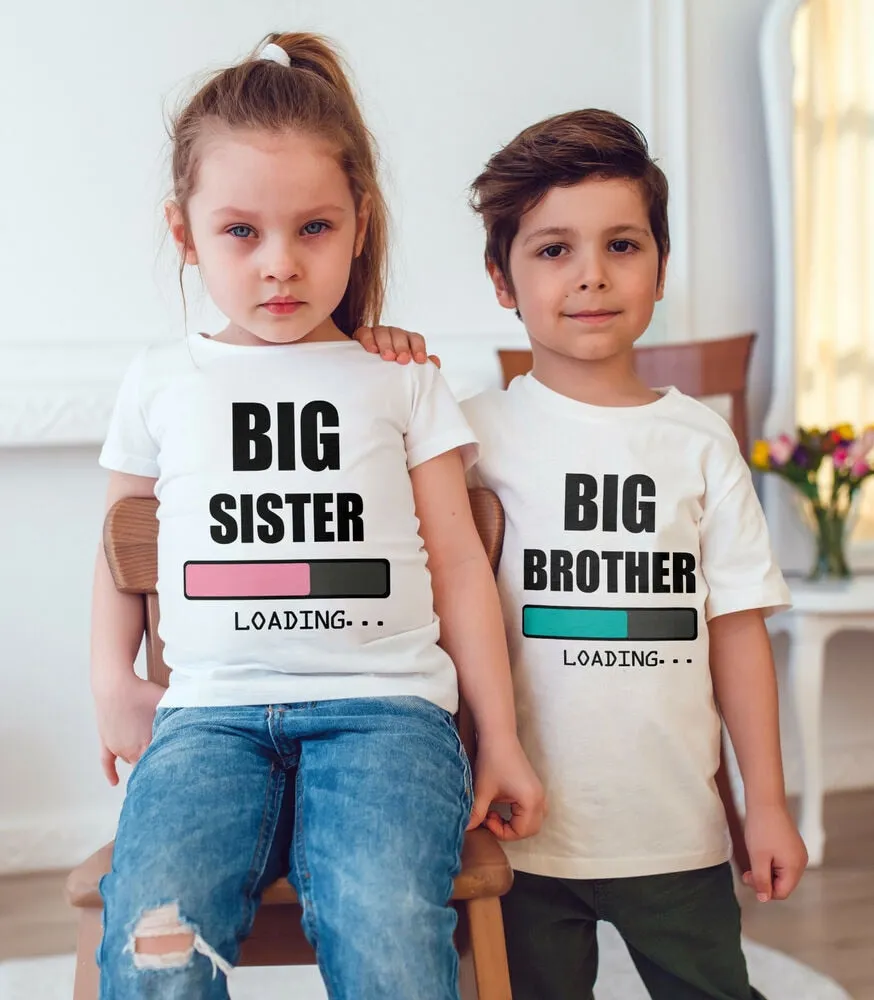 Brother/Sister Loading T-Shirts (MRK X) boys outfits online store