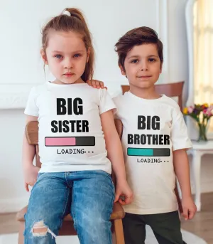 Brother/Sister Loading T-Shirts (MRK X) boys outfits online store