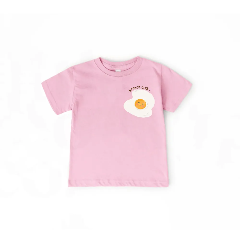 Brunch Club Kids Front & Back Graphic T-Shirt