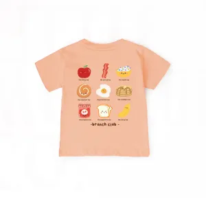 Brunch Club Kids Front & Back Graphic T-Shirt girls pajamas promo