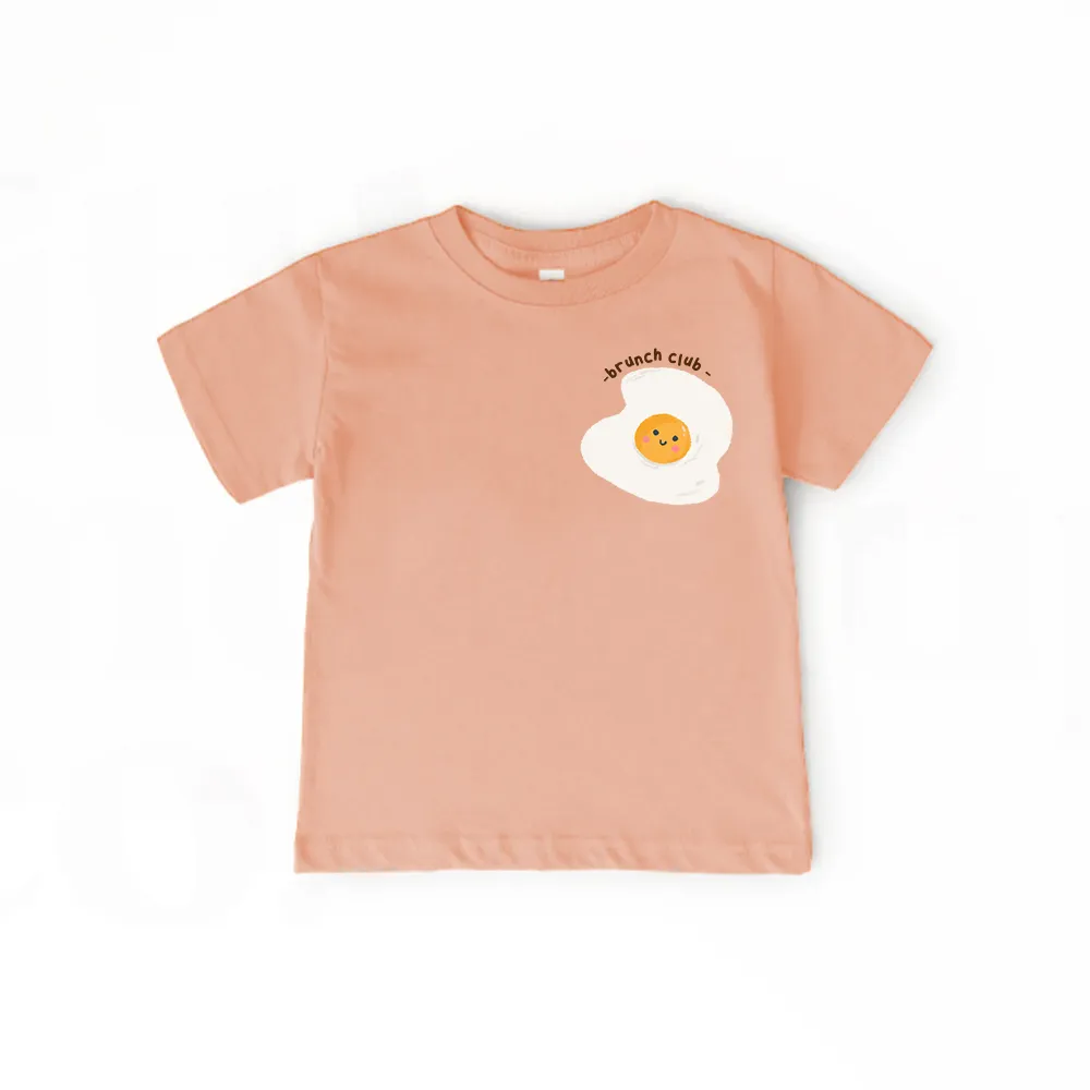 Brunch Club Kids Front & Back Graphic T-Shirt