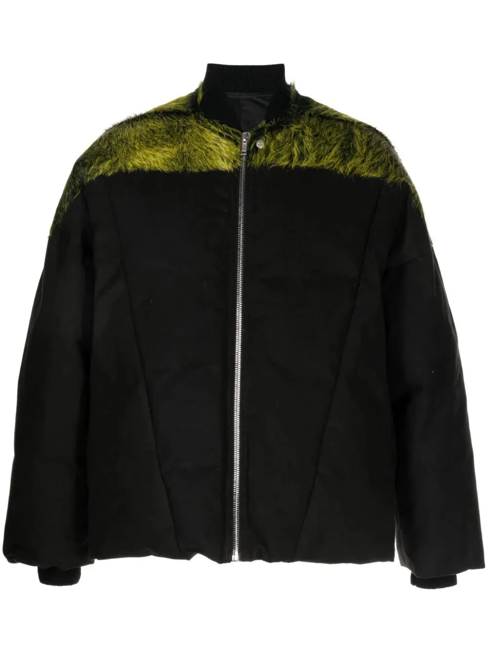 Brushed-Effect Panelled Padded Jacket winter jackets clearance