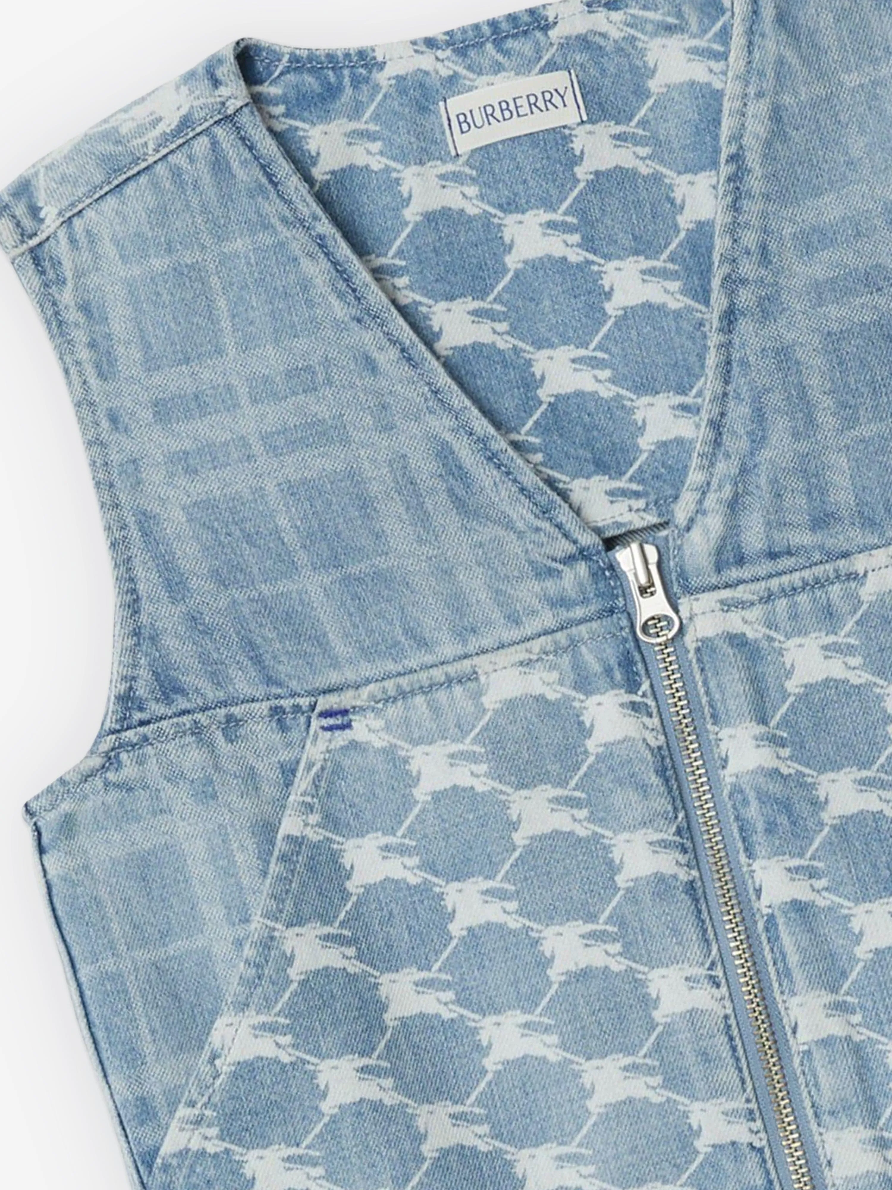 Burberry Girls Wendy Steppweste in Blau