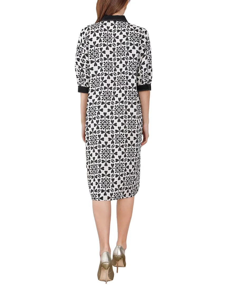 BURRYCO Silk-Blend Midi Dress