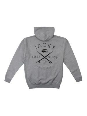 Bus Stop Classic Pullover Hoodie - Meliertes Grau
