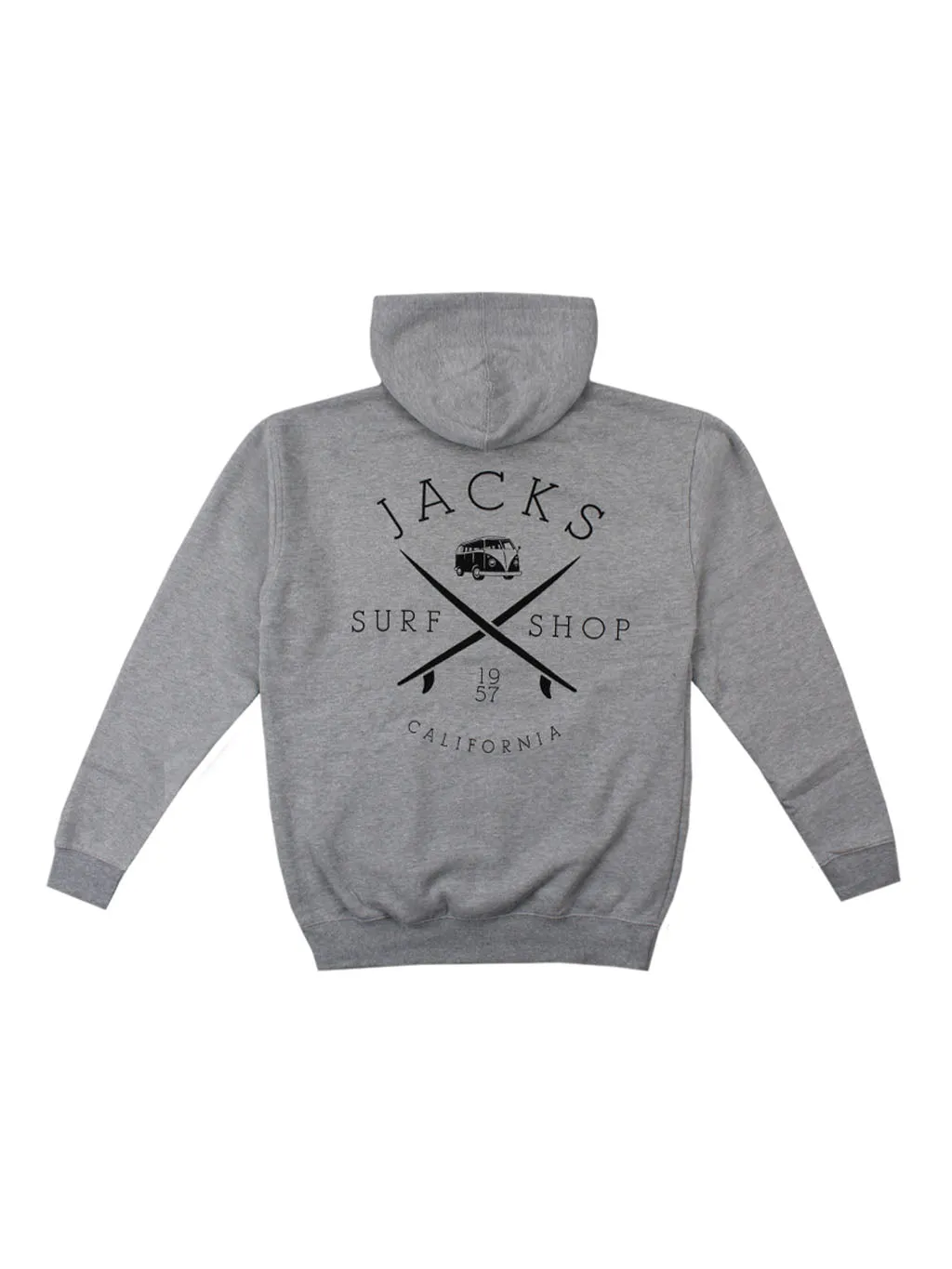 Bus Stop Classic Pullover Hoodie - Meliertes Grau