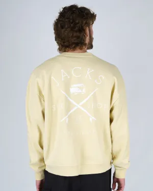 Bus Stop Schwergewicht Crewneck - Gelb