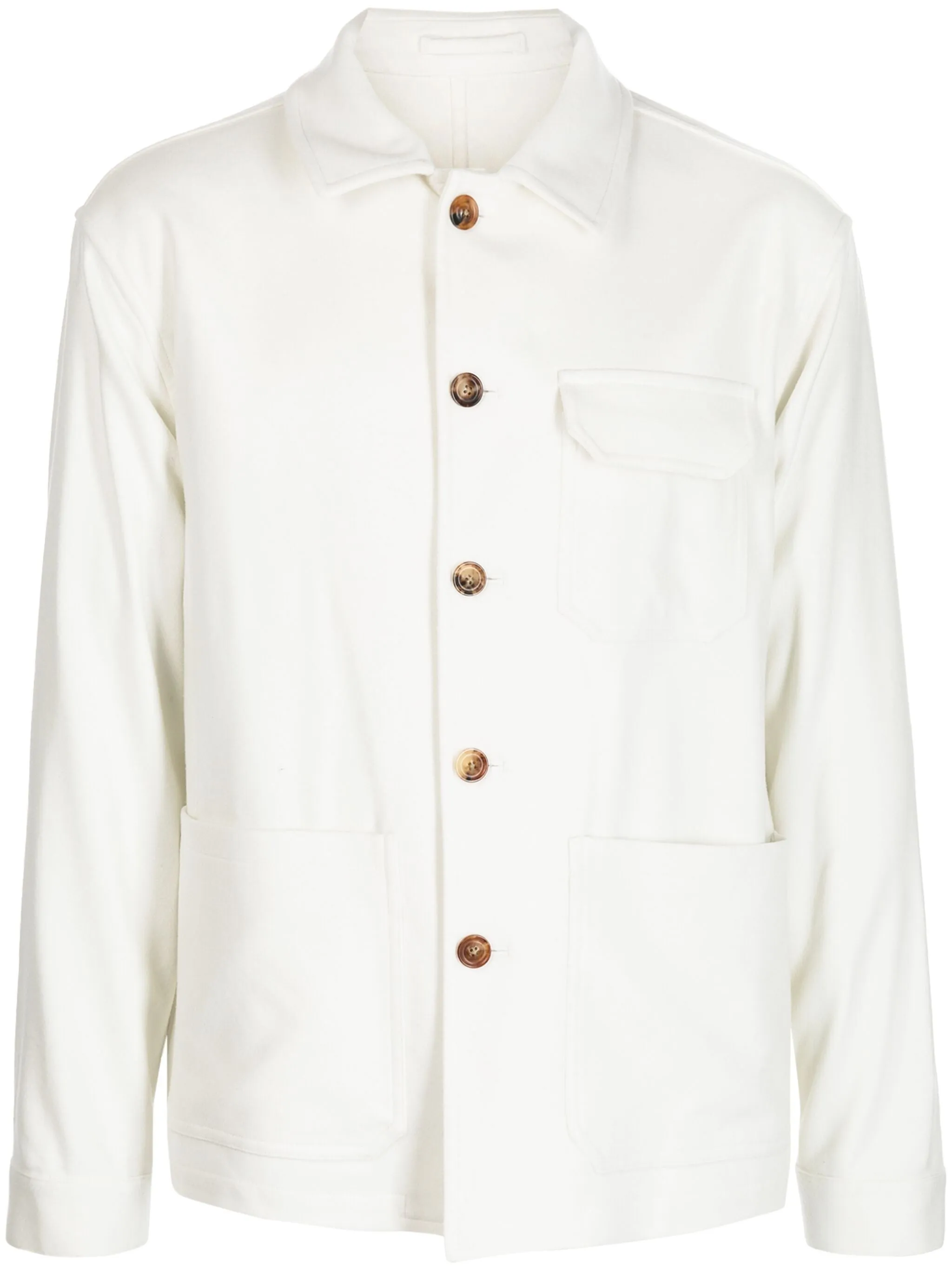 Buttoned Cotton Shirt Jacket winter jackets clearance