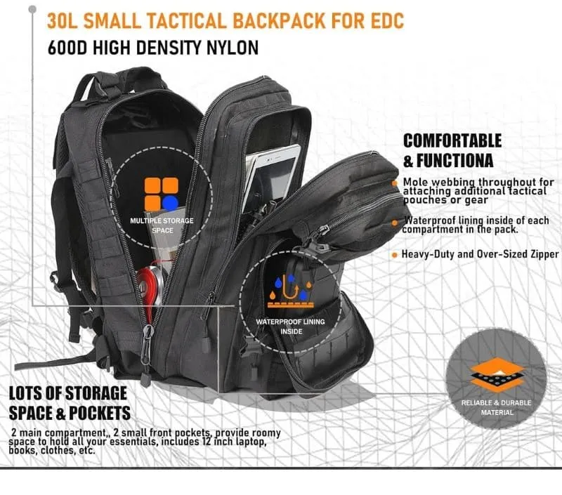 80%OFF Discount 30L Tactical Backpack at our online store, choose your best Items here, 100% quality for you.