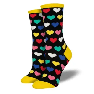 Fashion Design of Cheap Buy Authentic 'Heart to Heart' Women's printed socks For Travel are free shipping with fast delivery, we offer you new style Items sale, 100% Quality.