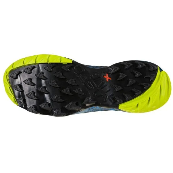 Newest style La Sportiva Akasha II Mens Trail Running Shoe - Storm Blue/Lime Punch is online sale, select the wholesale Items, top quality for you.