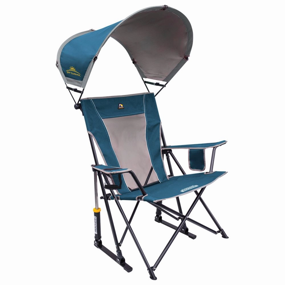 Best Sell For Buy Clearance GCI Outdoor 421163-GCIO001 SunShade Rocker Camp Chair, Neptune Blue |Sale Up To 70% Off at lowest price, 74% off, purchase our Items with fast shipping.