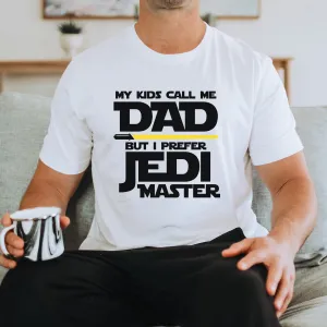 Call Me Jedi Master White T-Shirt mens dad clothes online