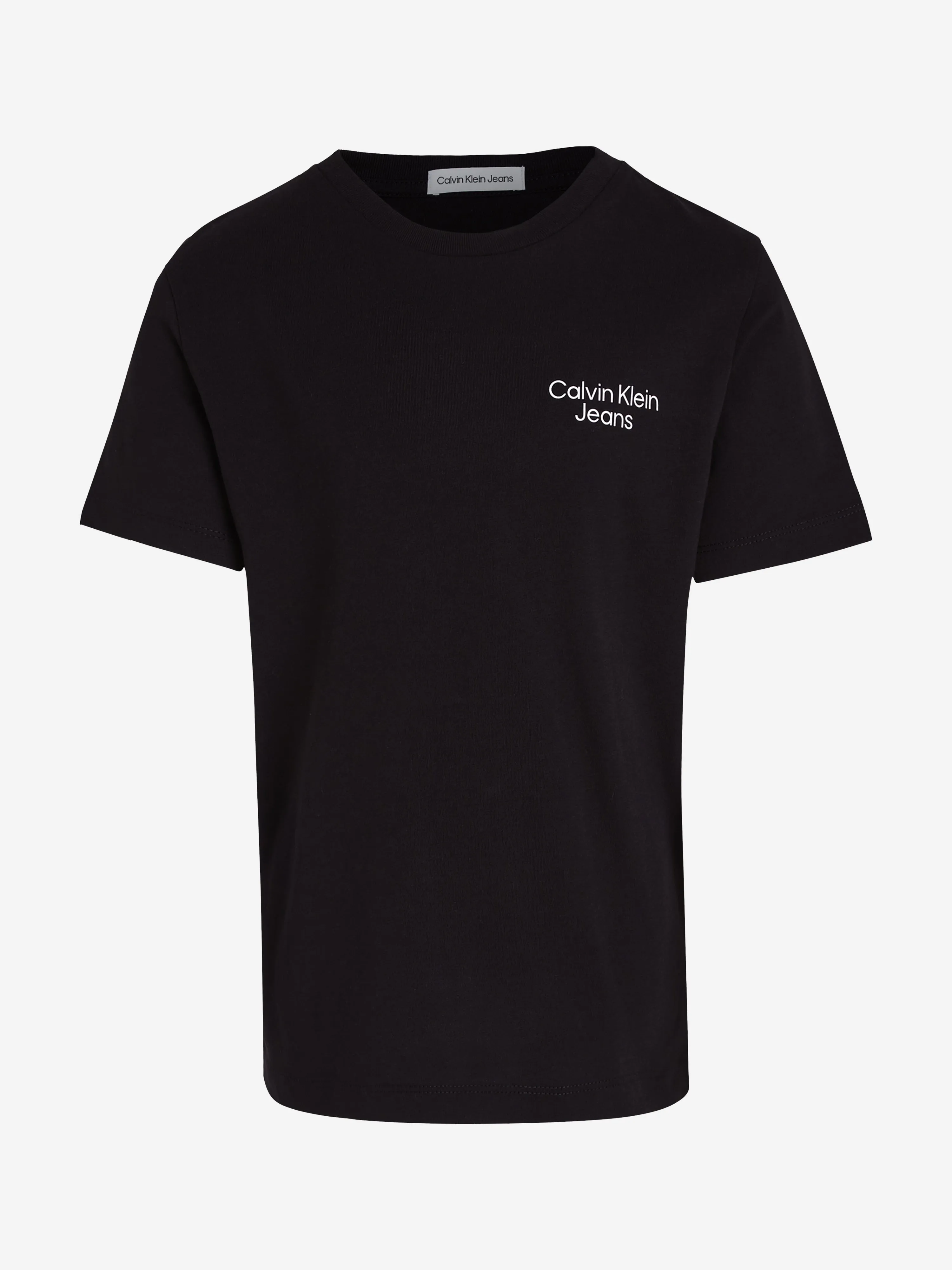 Calvin Klein Jungen CKJ Stack Logo T-Shirt in Schwarz