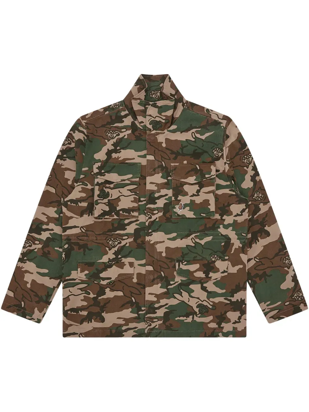 Camouflage-Print Jacket winter jackets clearance