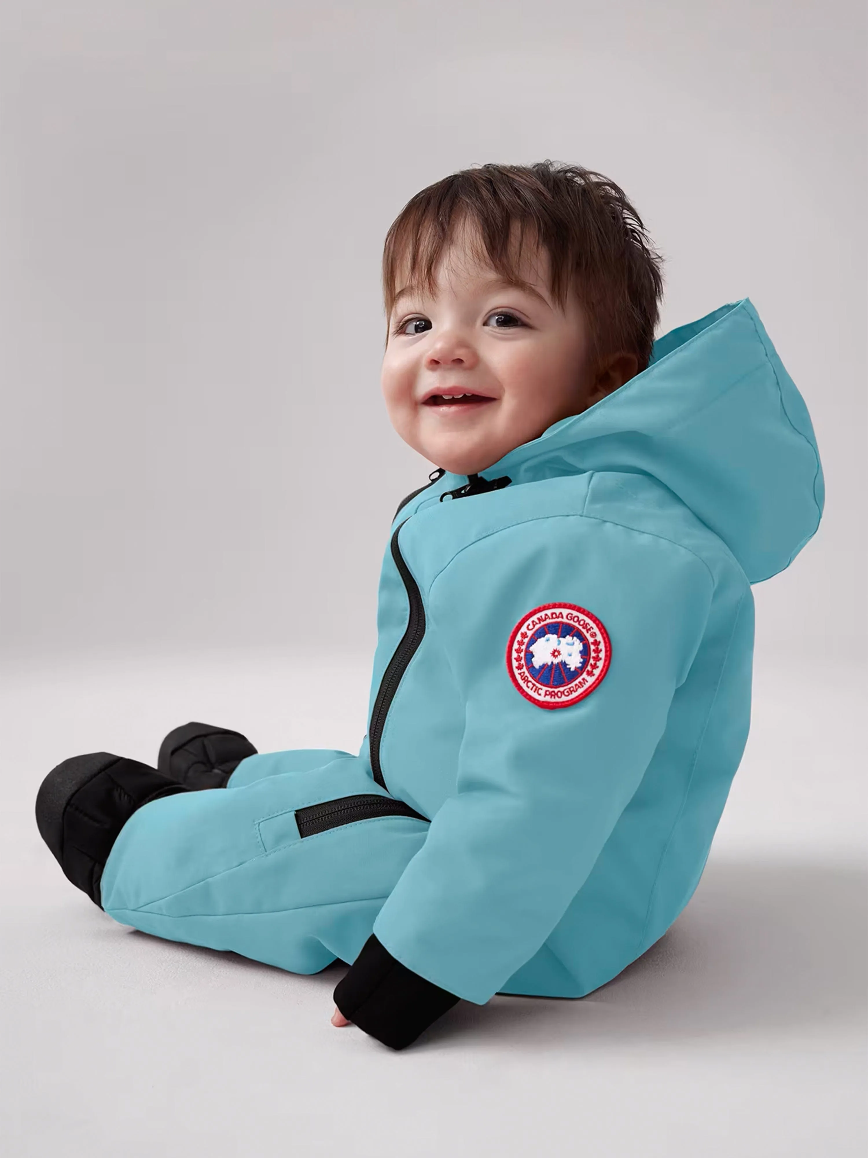 Canada Goose Baby Daunengefütterter Lamm-Schneeanzug in Blau