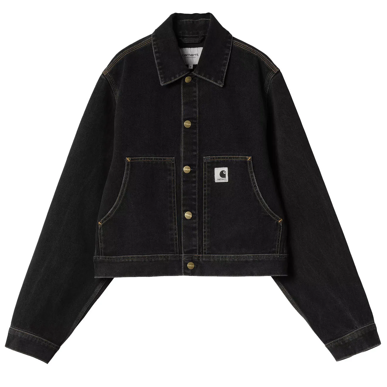 Carhartt WIP Womens Arca jacket Black Stone Washed raincoats promo code